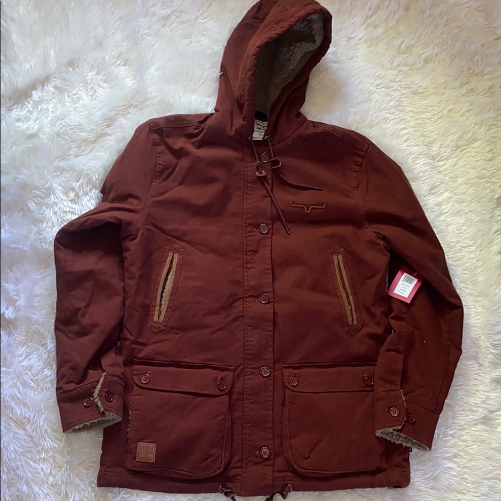 Kimes Ranch Brown Utility Jacket with Sturdy Design